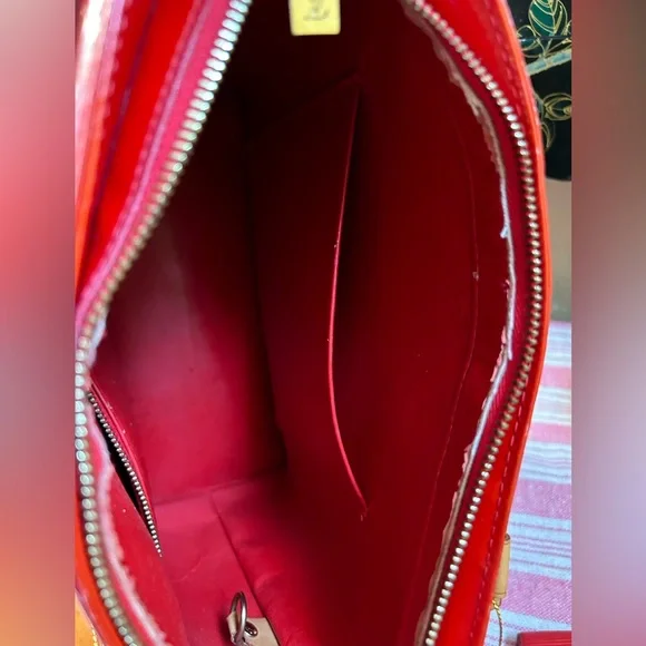 RED LV Vernis purse houston & LV Elise epi wallet Firm on price - Picture 3 of 14